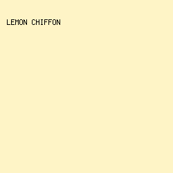 FEF4C6 - Lemon Chiffon color image preview