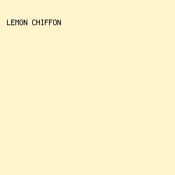 FFF4CB - Lemon Chiffon color image preview