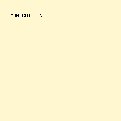 FFF7CF - Lemon Chiffon color image preview