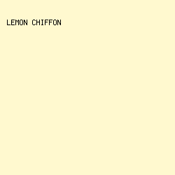FFF9CF - Lemon Chiffon color image preview