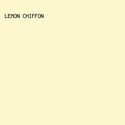 fcf7cd - Lemon Chiffon color image preview