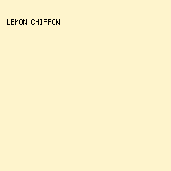fef4cc - Lemon Chiffon color image preview