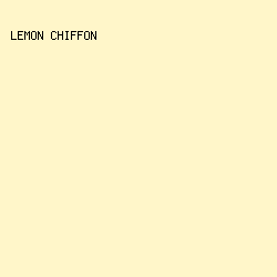 fff6c9 - Lemon Chiffon color image preview