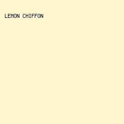 fff6cf - Lemon Chiffon color image preview