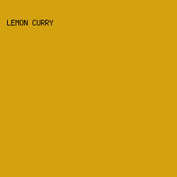 D4A10F - Lemon Curry color image preview