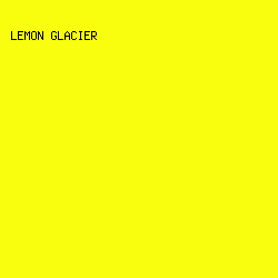 F9FE0E - Lemon Glacier color image preview