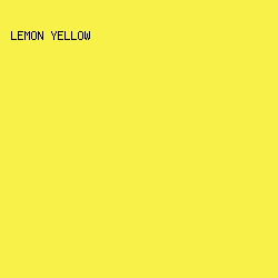 F7F14A - Lemon Yellow color image preview