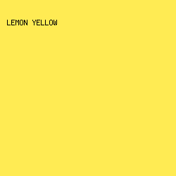 FFEB53 - Lemon Yellow color image preview