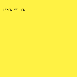 FFF244 - Lemon Yellow color image preview