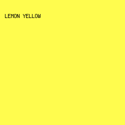 fffc4e - Lemon Yellow color image preview