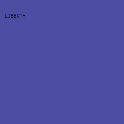 4D4DA3 - Liberty color image preview