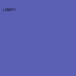 5B60B5 - Liberty color image preview