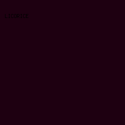 1E0011 - Licorice color image preview