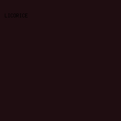 1F0D11 - Licorice color image preview