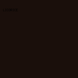 1a0f0b - Licorice color image preview