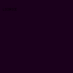 1b001c - Licorice color image preview