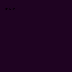 1f0322 - Licorice color image preview