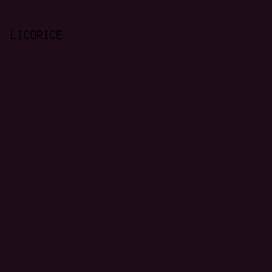 1f0c19 - Licorice color image preview