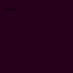 27001b - Licorice color image preview