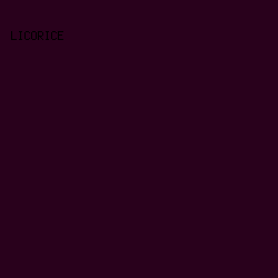 29011c - Licorice color image preview