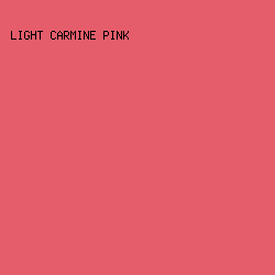 E55D6B - Light Carmine Pink color image preview