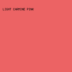 ec6364 - Light Carmine Pink color image preview