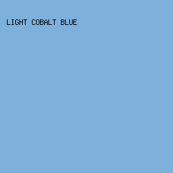 7EB0DC - Light Cobalt Blue color image preview