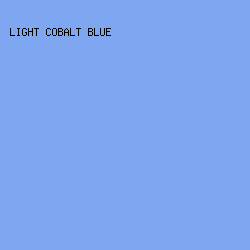 7FA7F1 - Light Cobalt Blue color image preview