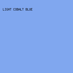 80A7EF - Light Cobalt Blue color image preview