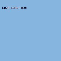 86B5E0 - Light Cobalt Blue color image preview