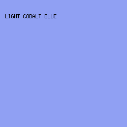 90A0F3 - Light Cobalt Blue color image preview