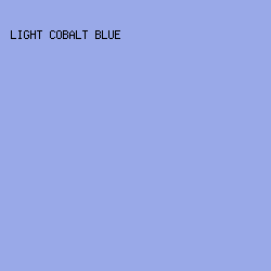 99A9E8 - Light Cobalt Blue color image preview