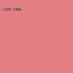 E37E87 - Light Coral color image preview