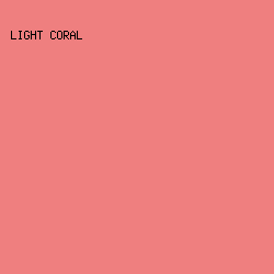 EF7F7F - Light Coral color image preview