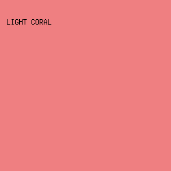 EF7F81 - Light Coral color image preview