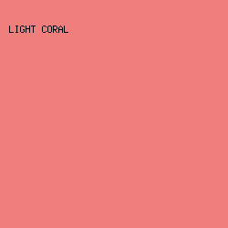 F07E7C - Light Coral color image preview