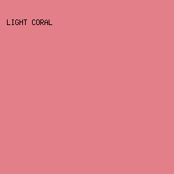 e37f89 - Light Coral color image preview