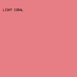 e77e85 - Light Coral color image preview