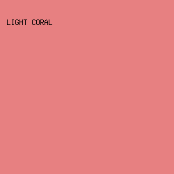 e78081 - Light Coral color image preview