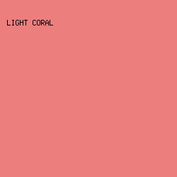 ed7e7e - Light Coral color image preview