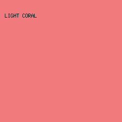 f17a7c - Light Coral color image preview