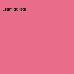 EA6C8B - Light Crimson color image preview