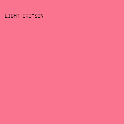 FA748F - Light Crimson color image preview