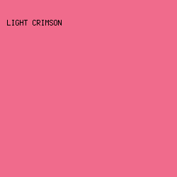 f06b8c - Light Crimson color image preview