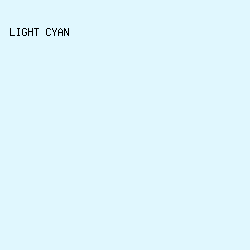 E0F7FE - Light Cyan color image preview