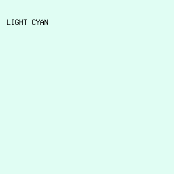 E0FDF3 - Light Cyan color image preview