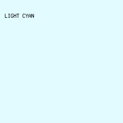 E2FBFF - Light Cyan color image preview