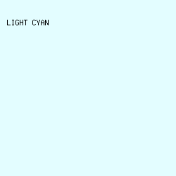 E3FDFF - Light Cyan color image preview