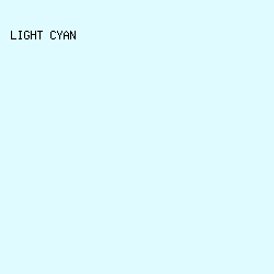 e0fbff - Light Cyan color image preview