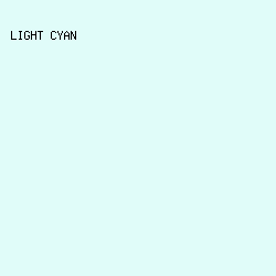 e0fcf9 - Light Cyan color image preview